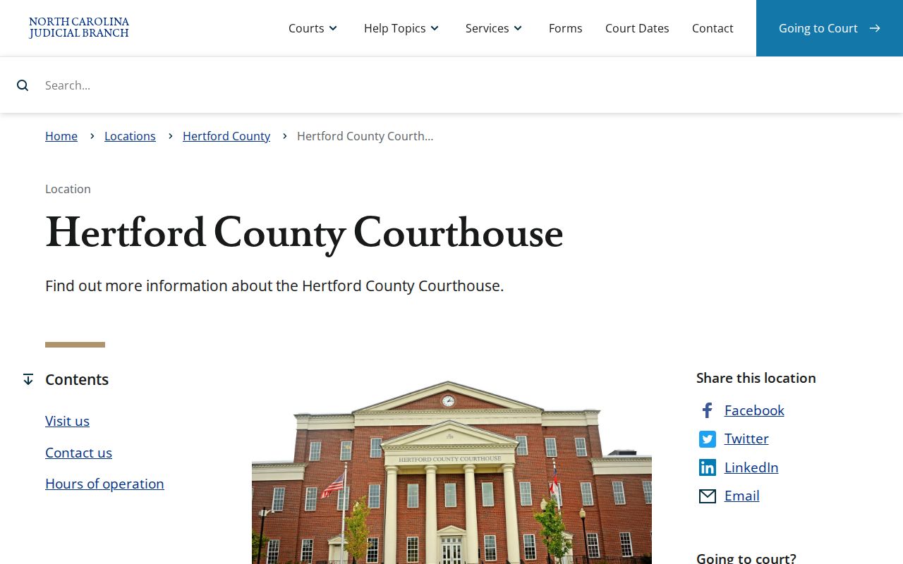 Hertford County criminal records courthouse