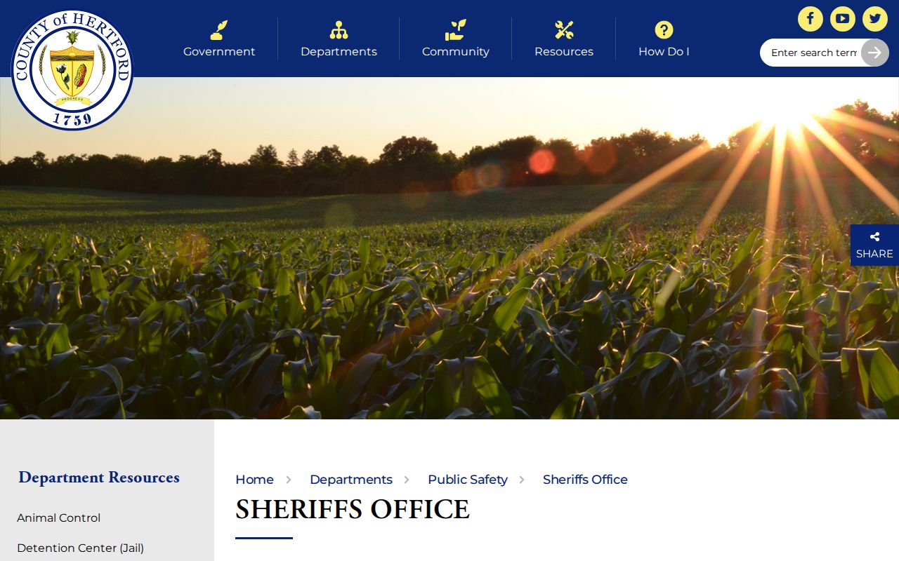 Hertford County sheriff criminal records contact